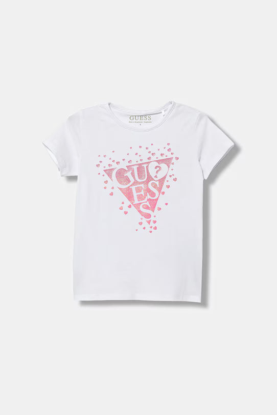 GUESS KIDS GIRLS HEARTS T SHIRT