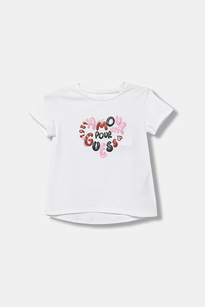 GUESS KIDS HIGH LOW AMOUR T SHIRT