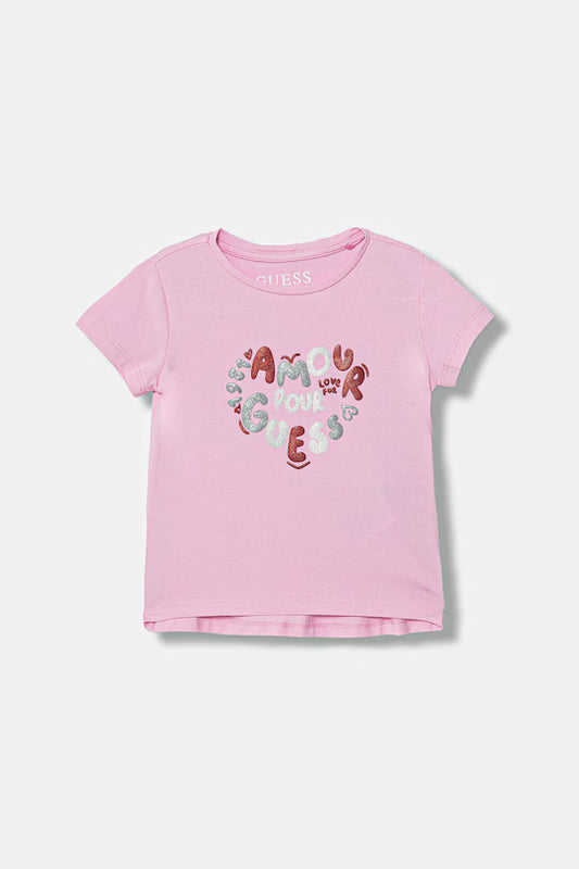 GUESS KIDS HIGH LOW AMOUR T SHIRT