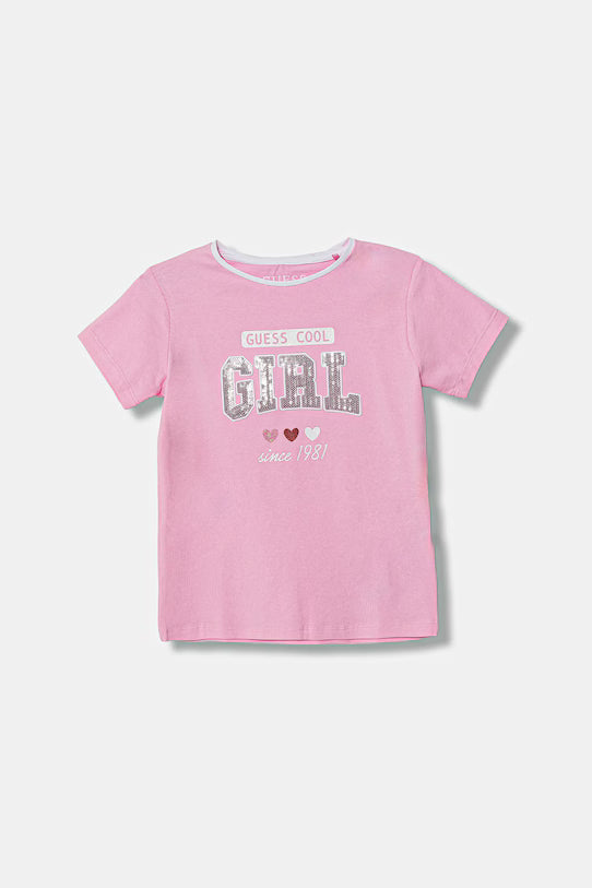 GUESS KIDS SEQUINS GIRLS T SHIRT