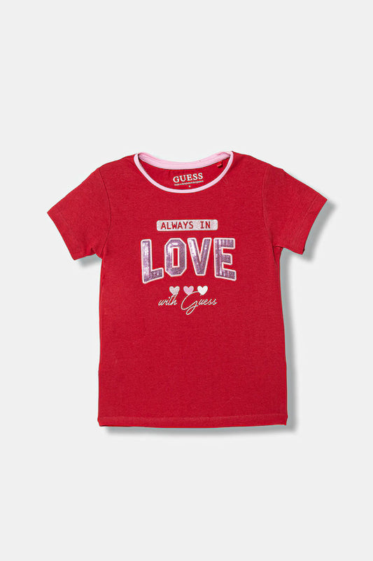 GUESS KIDS SEQUINS GIRLS T SHIRT