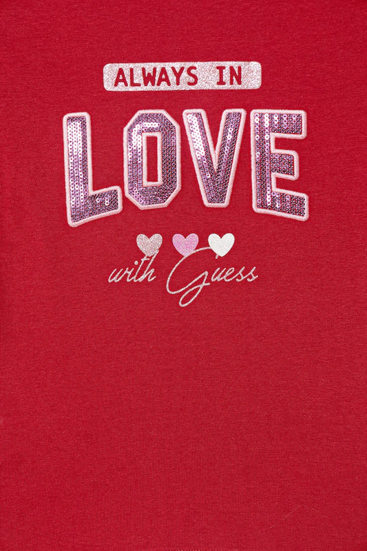 GUESS KIDS SEQUINS GIRLS T SHIRT