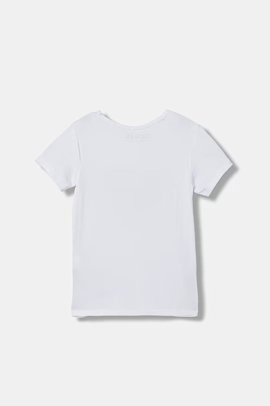 GUESS KIDS GLITTER GUESS LOVE T SHIRT