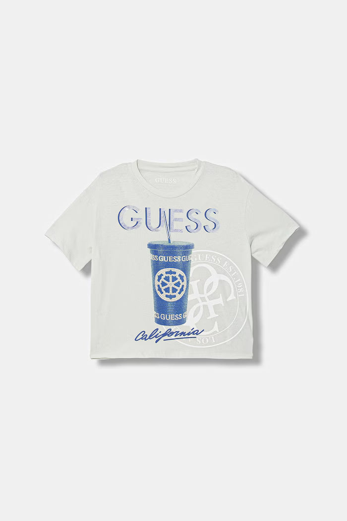 GUESS KIDS MIDI RHINESTONES T SHIRT