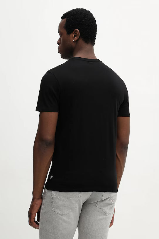 GUESS MAN PRINTED TRIANGLE COTTON T SHIRT