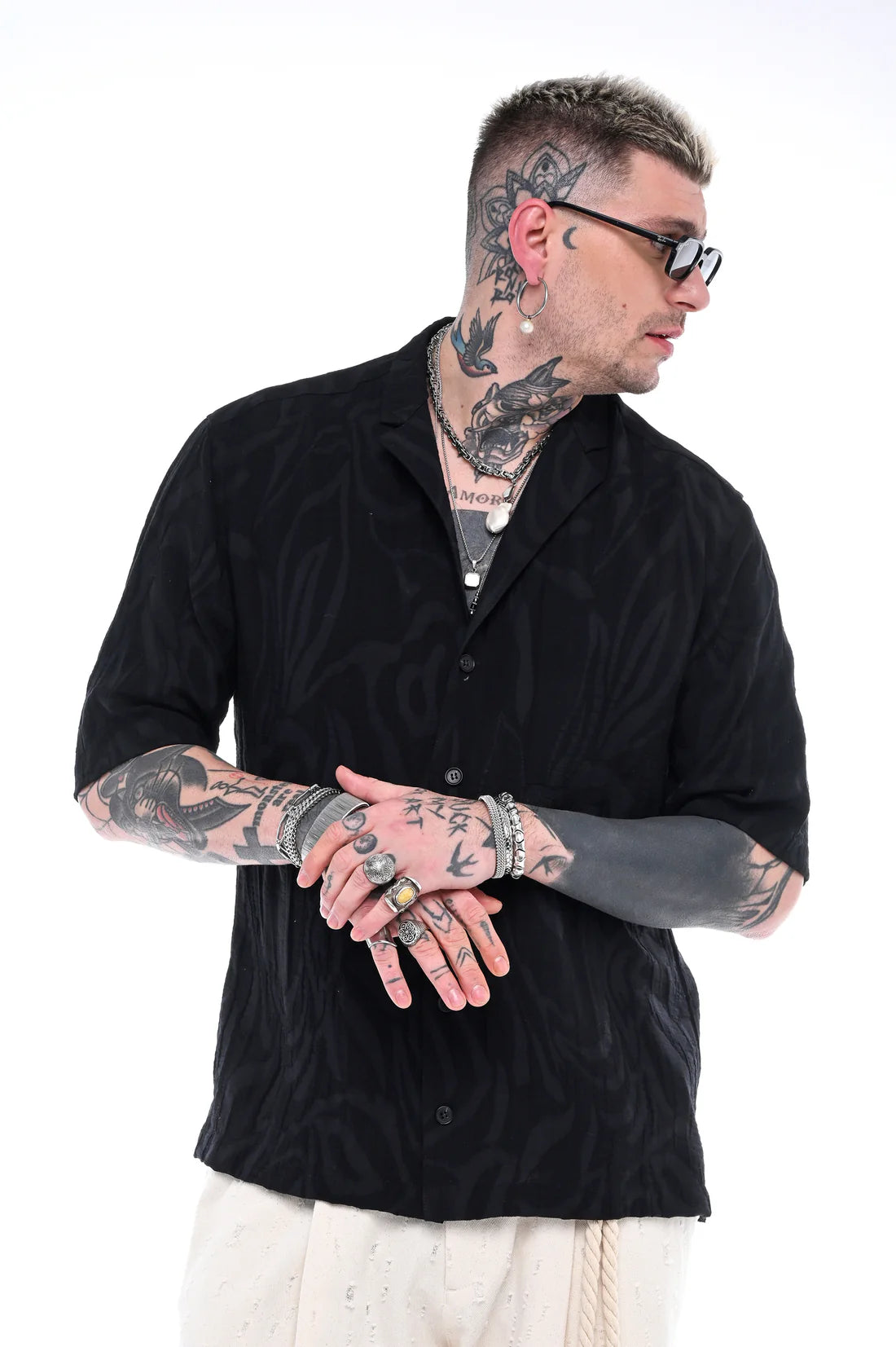 STEFAN FASHION LEAFLIKE SHIRT