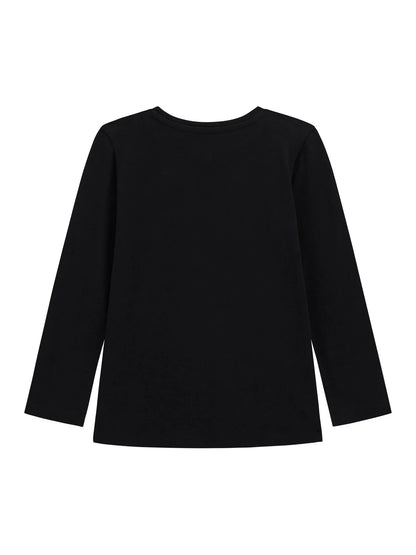 GUESS HIGH LOW LS TRIANGLE LOGO T SHIRT