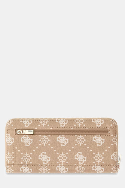 GUESS EMELIE LOGO SLG LARGE ZIP AROUND WALLET
