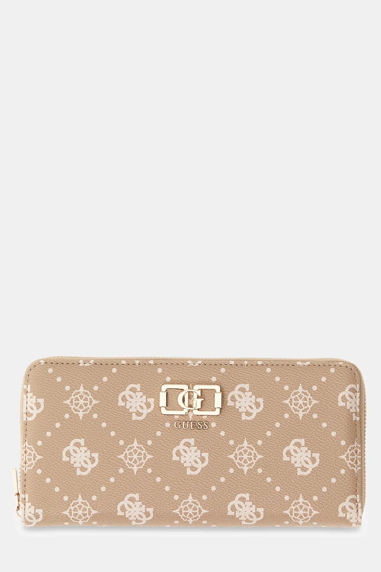 GUESS EMELIE LOGO SLG LARGE ZIP AROUND WALLET