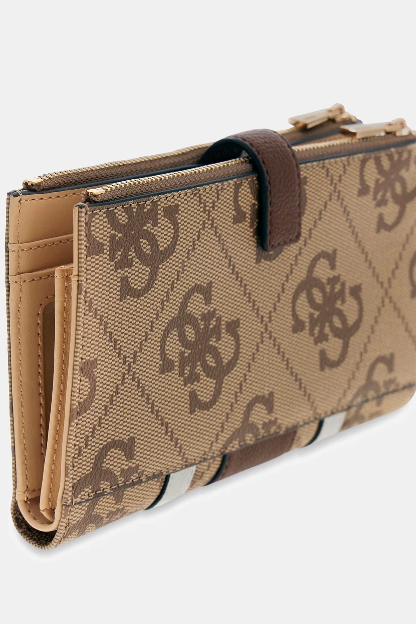 GUESS LAUREL II SLG DBL ZIP WALLET