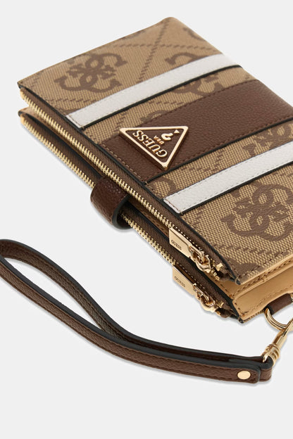 GUESS LAUREL II SLG DBL ZIP WALLET
