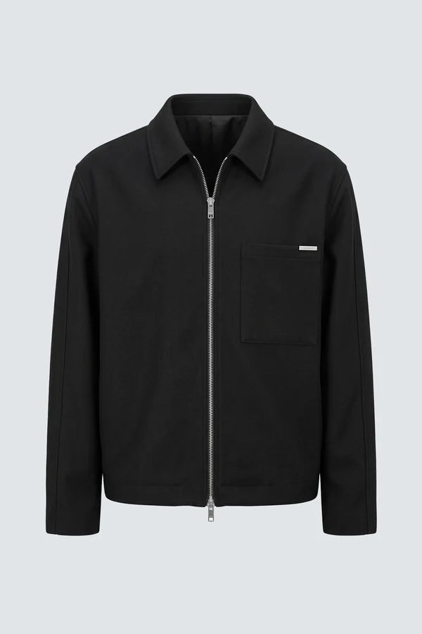 IM BRIAN ZIP-UP JACKET - BLACK