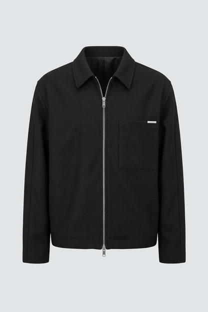 IM BRIAN ZIP-UP JACKET - BLACK