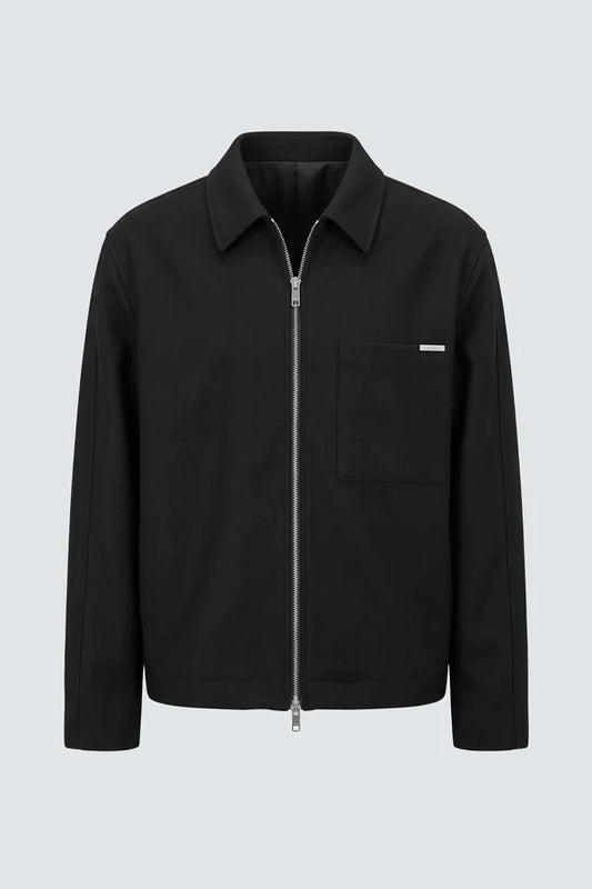 IM BRIAN ZIP-UP JACKET - BLACK