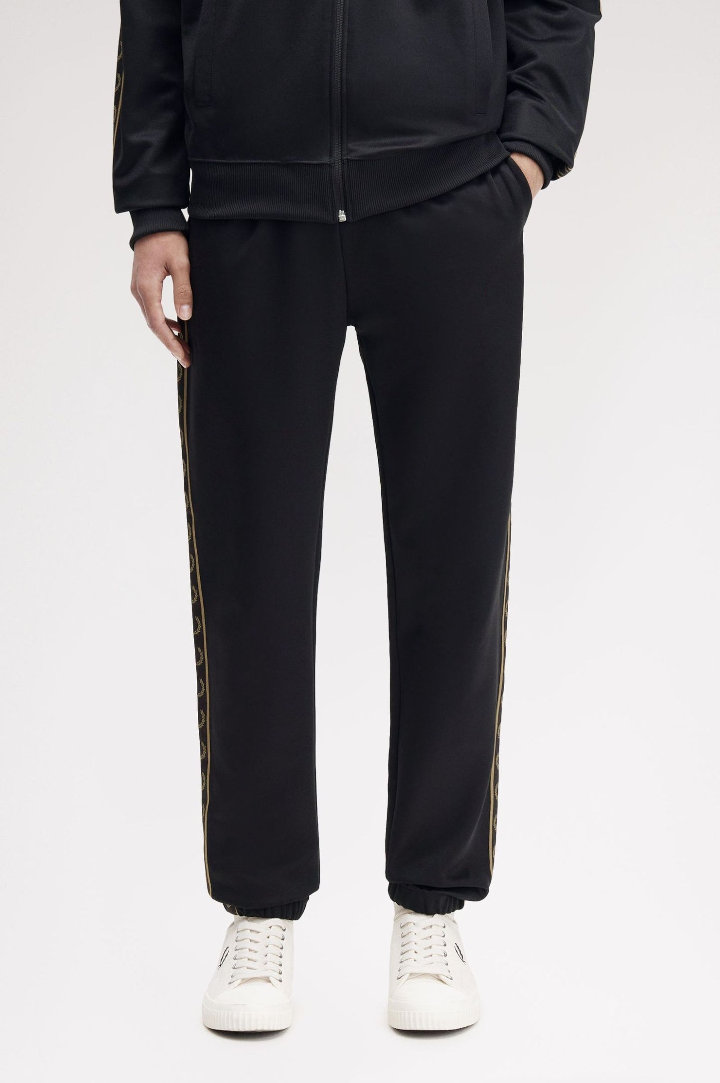 FRED PERRY CONTRAST TAPE TRACK PANTS