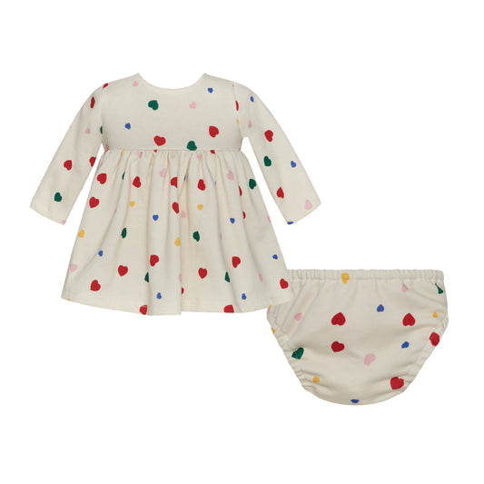 TWO IN A CASTLE HEARTS DRESS AND PANTIES