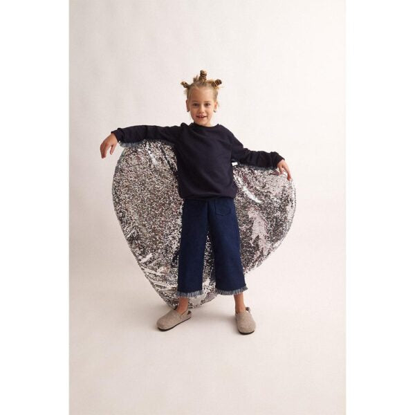 TWO IN A CASTLE THE BLUES FLARED FRINGESDENIM PANTS