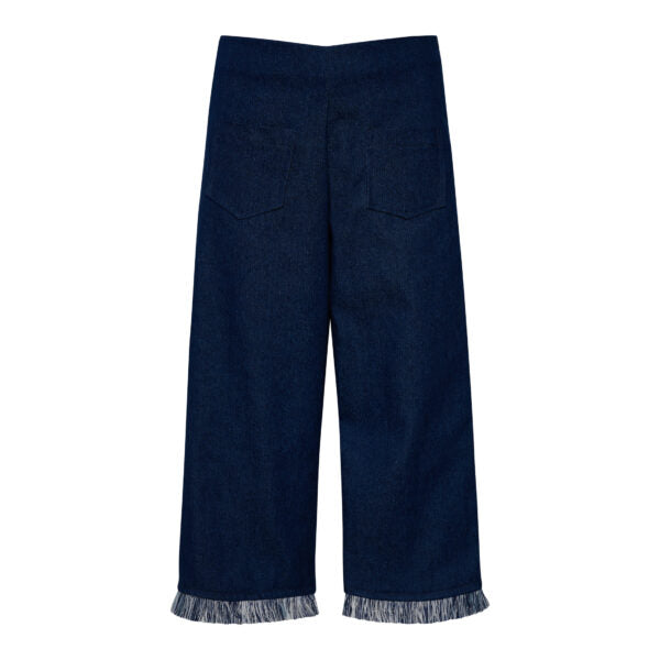 TWO IN A CASTLE THE BLUES FLARED FRINGESDENIM PANTS