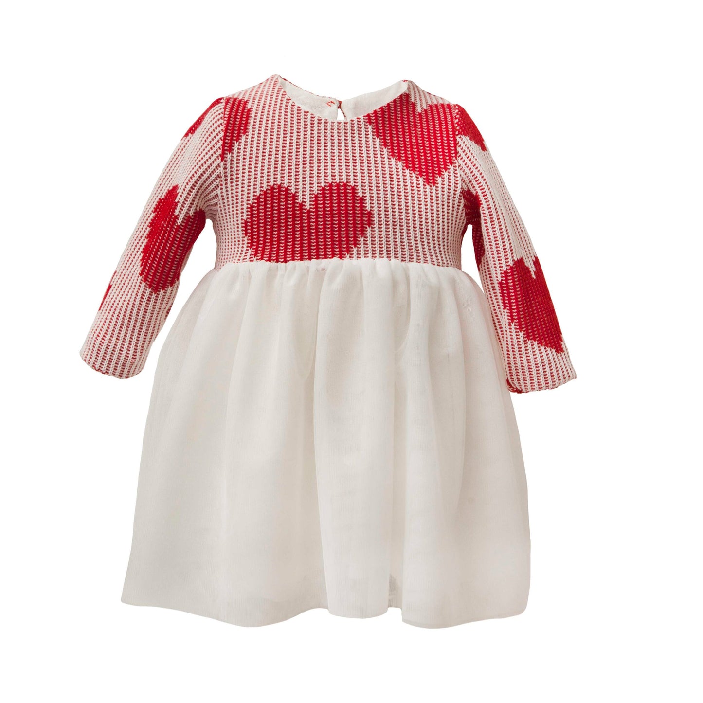 TWO IN A CASTLE GAME OF HEARTS KNITTED TUTU DRESS