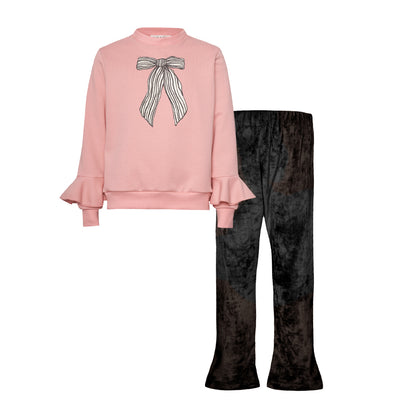 TWO IN A CASTLE BOWLAND SET SWEATER&VELVET PANTS