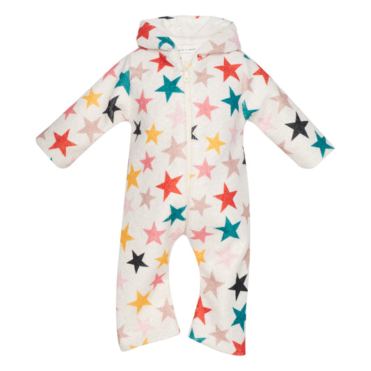 TWO IN A CASTLE DREAMSTARS ALLOVER HOODED JUMPSUIT