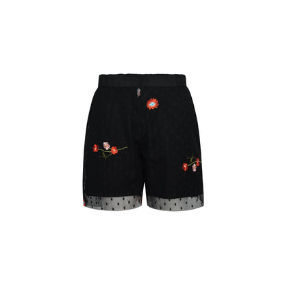 TWO IN A CASTLE KIDS SET TOP&EMBROIDERED SHORT