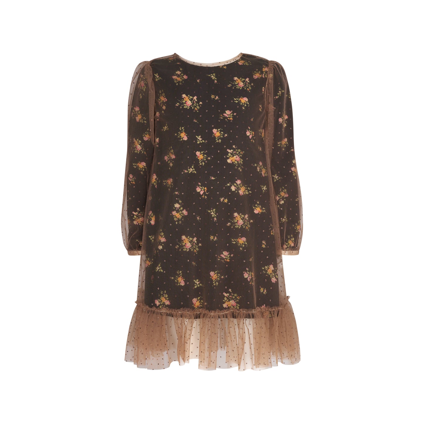 TWO IN A CASTLE ENGRAVED FLOWER TULLE DRESS