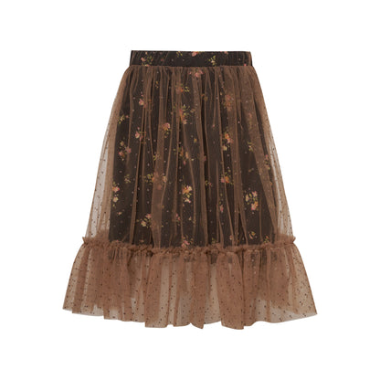 TWO IN A CASTLE ENGRAVED FLORAL TUTU SKIRT