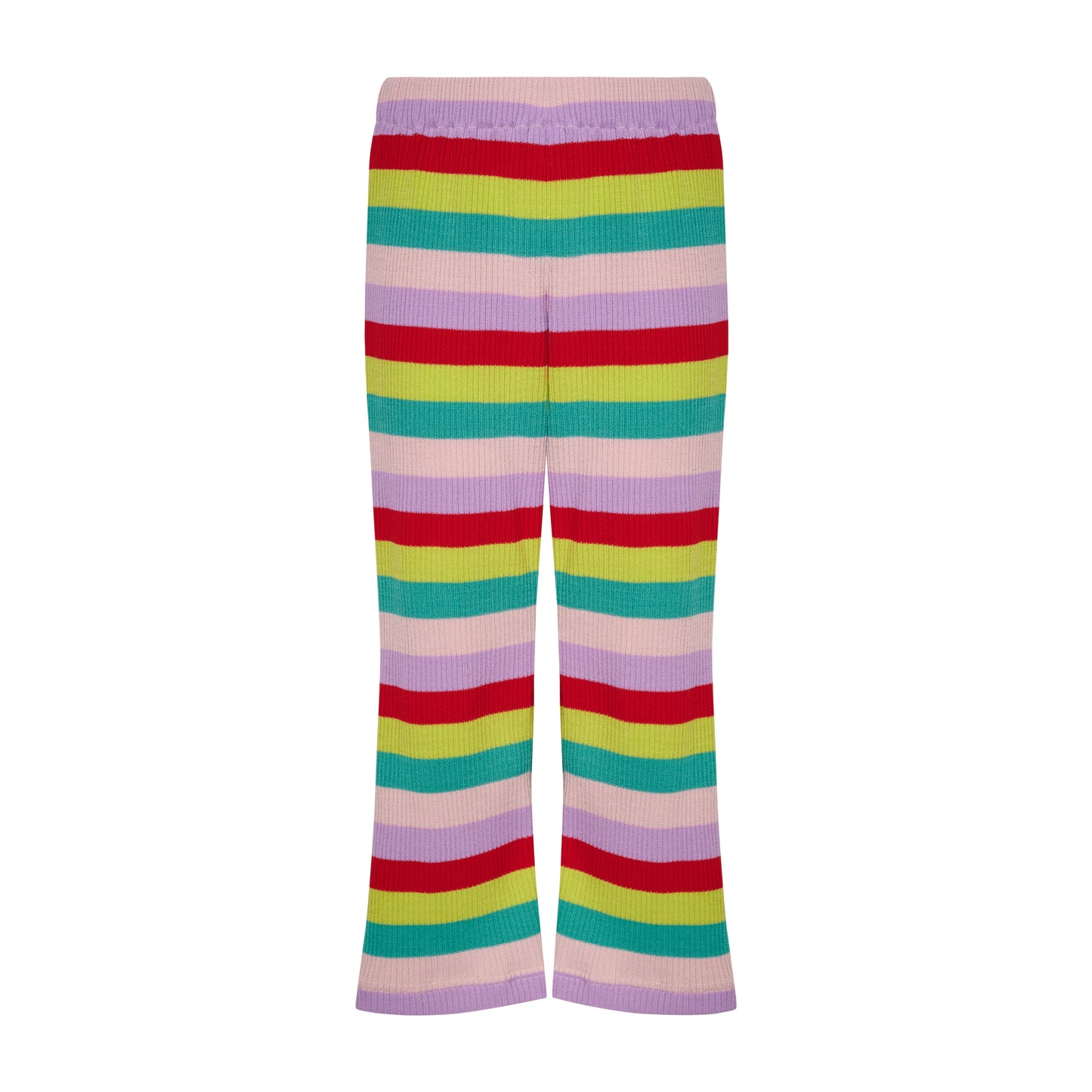 TWO IN A CASTLE RAINBOW STRIPED KNITTED SET