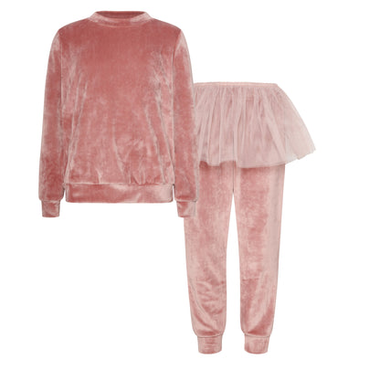 TWO IN A CASTLE ROMANTIC VELVET SEWAT PANTS SET