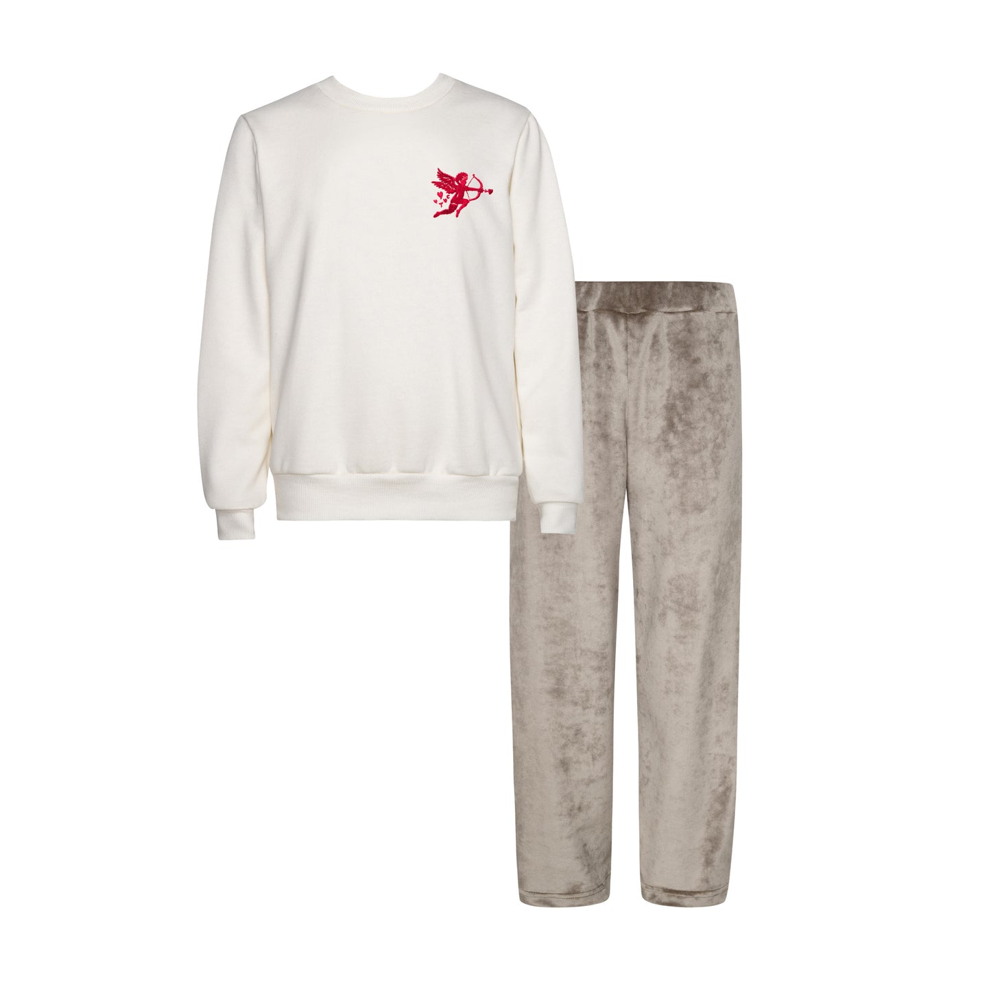 TWO IN A CASTLE VELVET SET CUPID TOP&VELVET PANTS