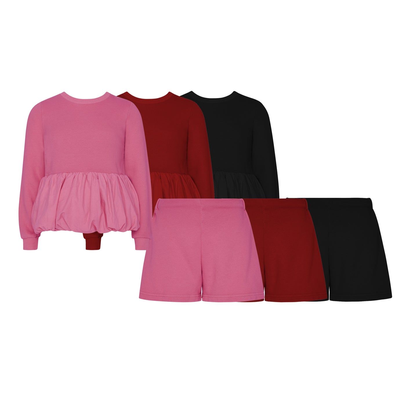 TWO IN A CASTLE MONOCHROME SET BALLOON TOP&SHORTS