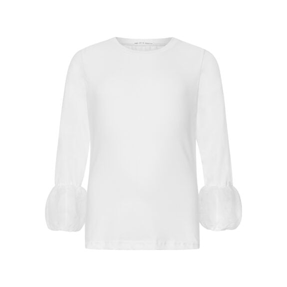 TWO IN A CASTLE MONOCHROME PUFF SLEEVE TOP