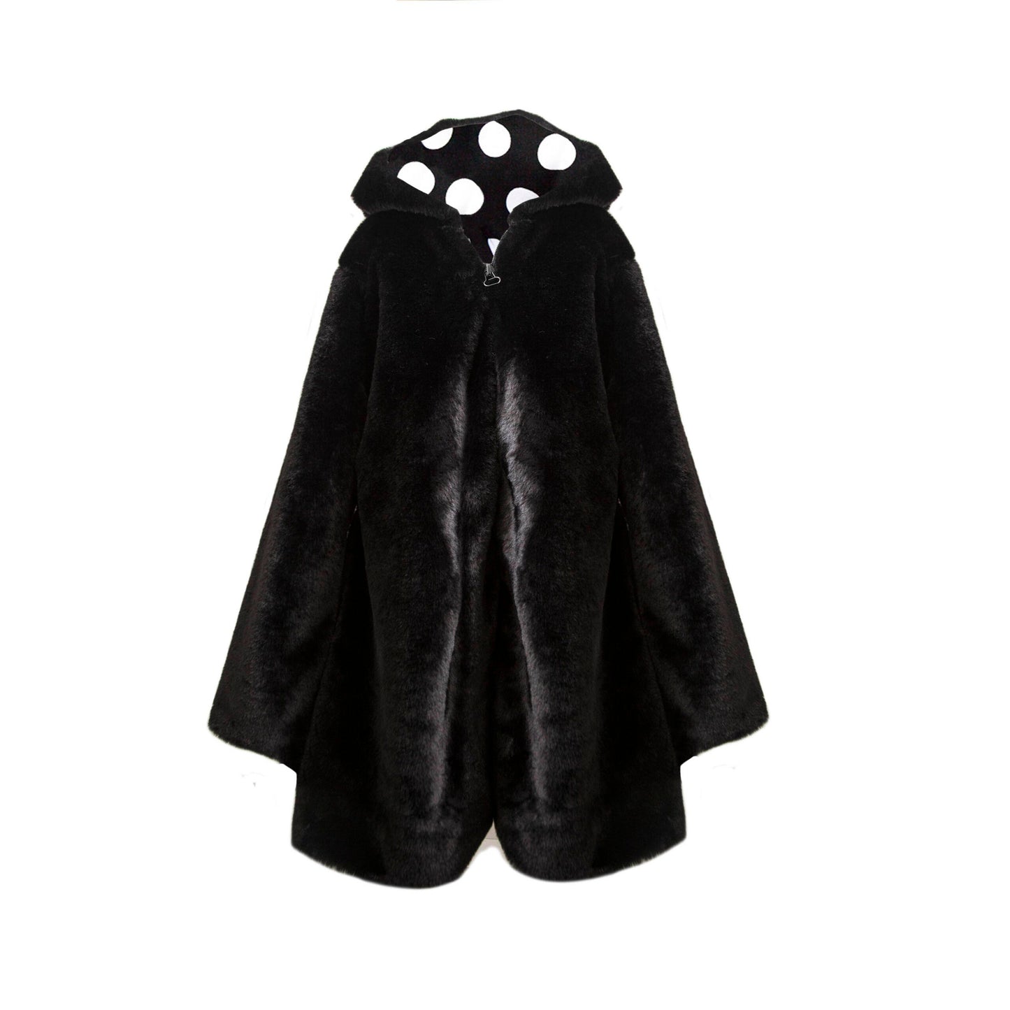 TWO IN A CASTLE MONOCHROME HOODED COAT