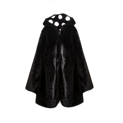 TWO IN A CASTLE MONOCHROME HOODED COAT