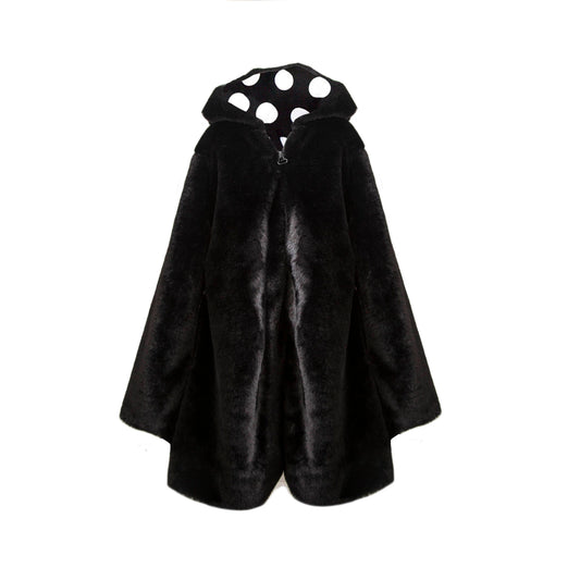 TWO IN A CASTLE MONOCHROME HOODED COAT