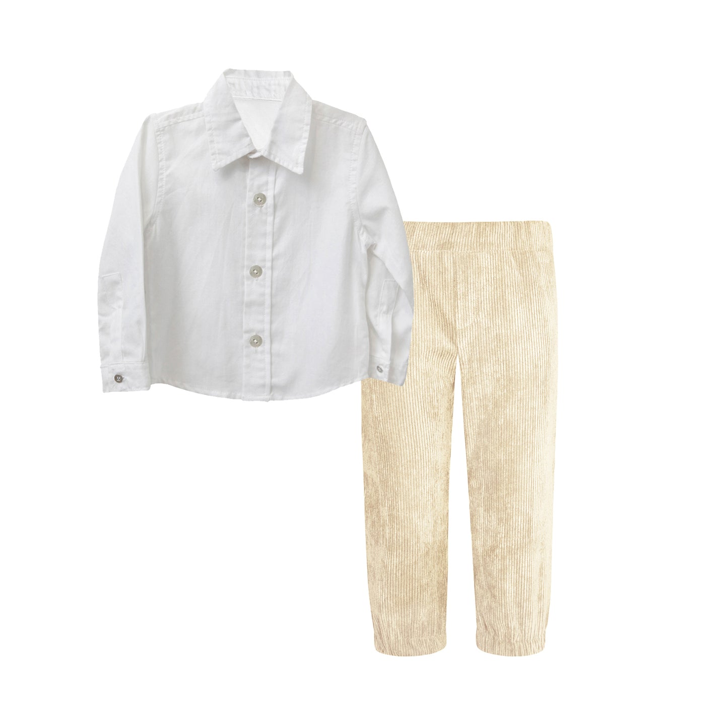 TWO IN A CASTLE DEAR SANTA CORDUROY PANTS SET