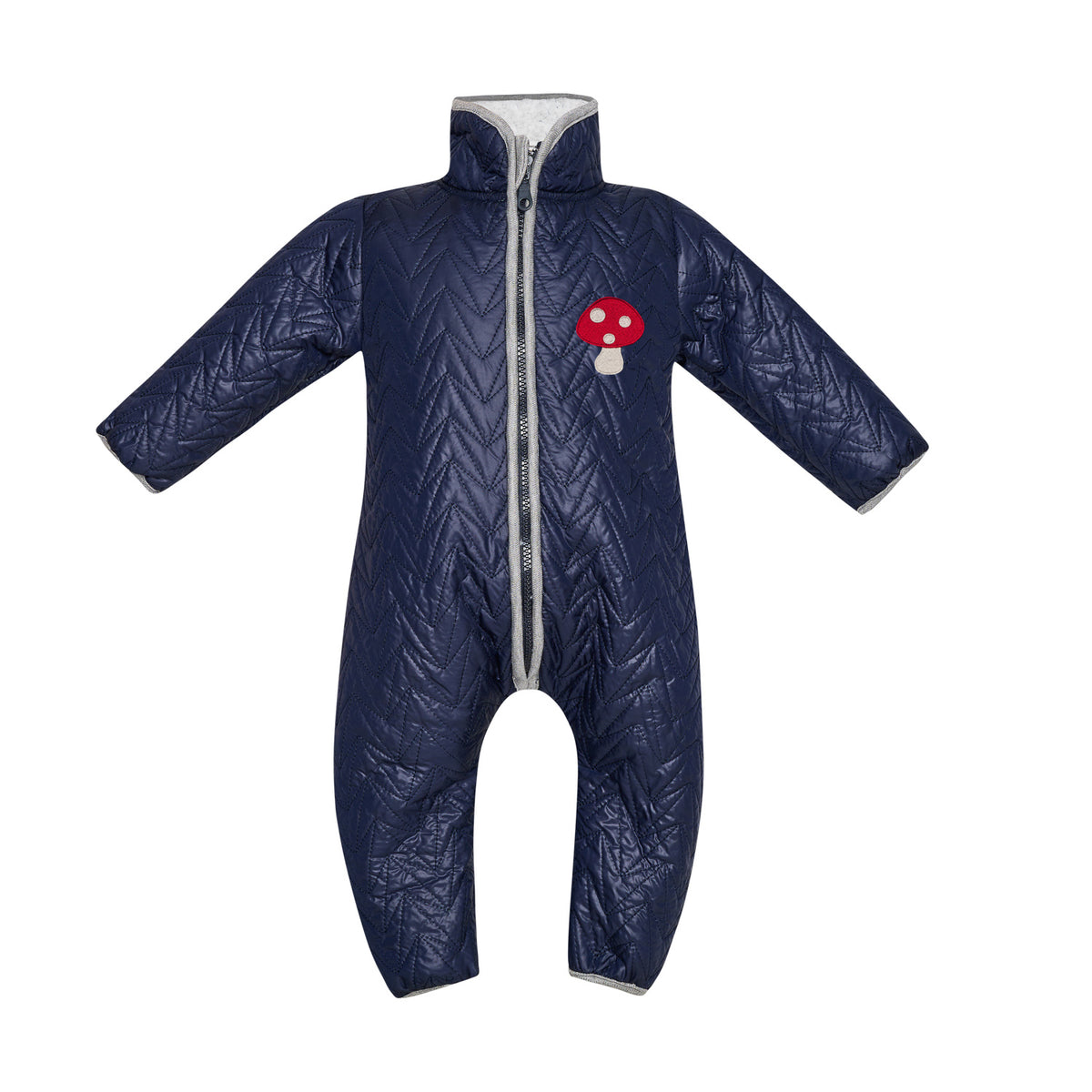 TWO IN A CASTLE MR MUSHROOM EMBROIDERED PUFFY JUMPSUIT