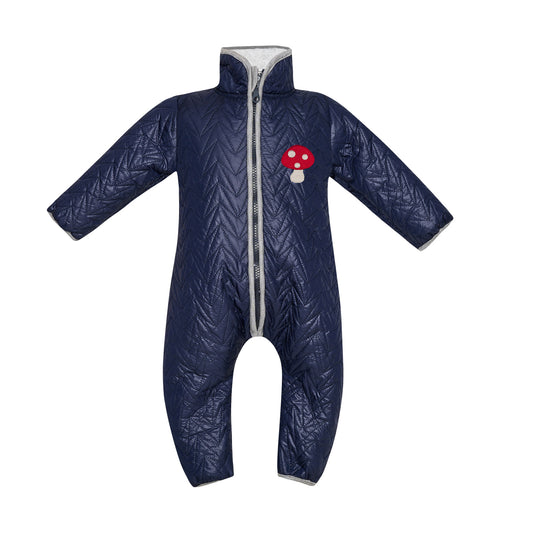 TWO IN A CASTLE MR MUSHROOM EMBROIDERED PUFFY JUMPSUIT