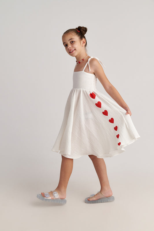 TWO IN A CASTLE THE HEARTS CIRCLE DRESS FOR KIDS