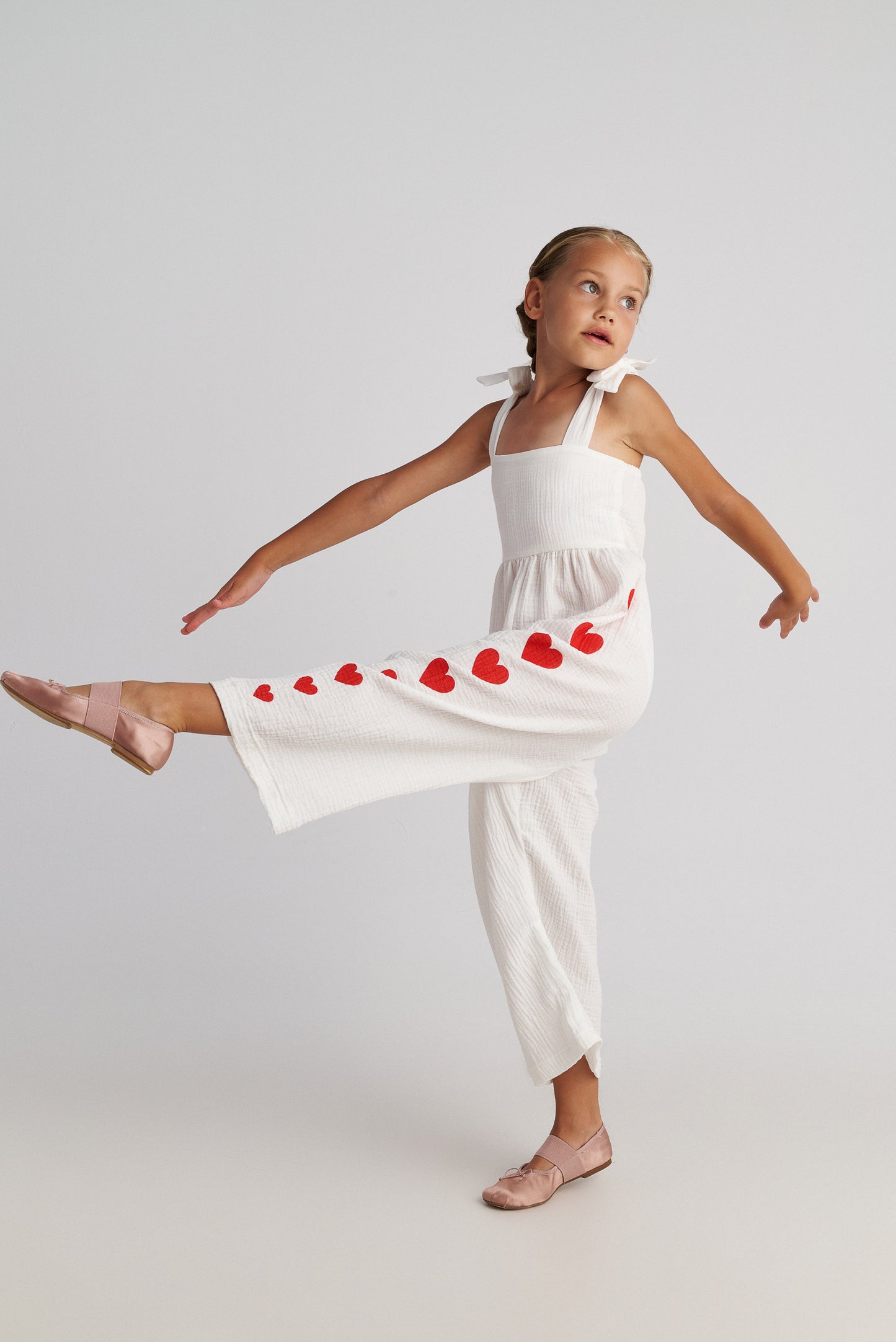 TWO IN A CASTLE THE HEARTS JUMPSUIT FOR KIDS