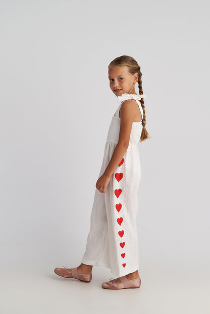 TWO IN A CASTLE THE HEARTS JUMPSUIT FOR KIDS