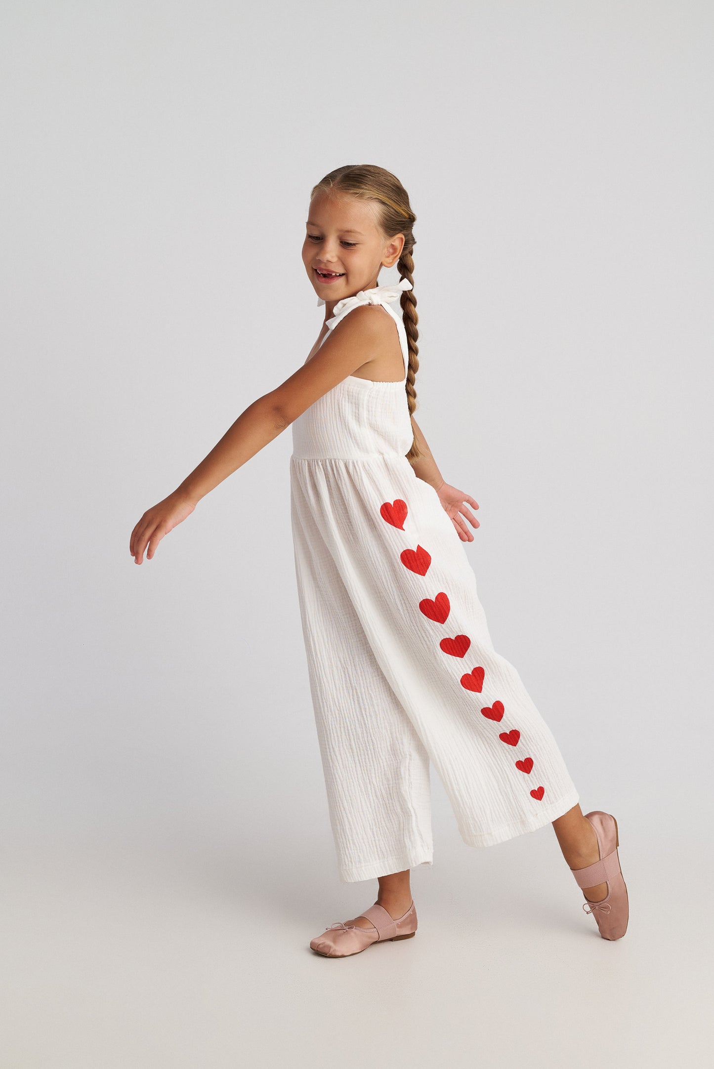 TWO IN A CASTLE THE HEARTS JUMPSUIT FOR KIDS