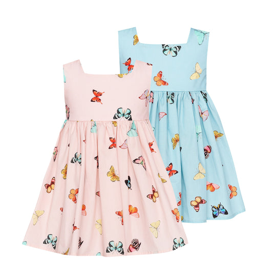 TWO IN A CASTLE BUTTERFLY SKY PRINCESS BABY DRESS