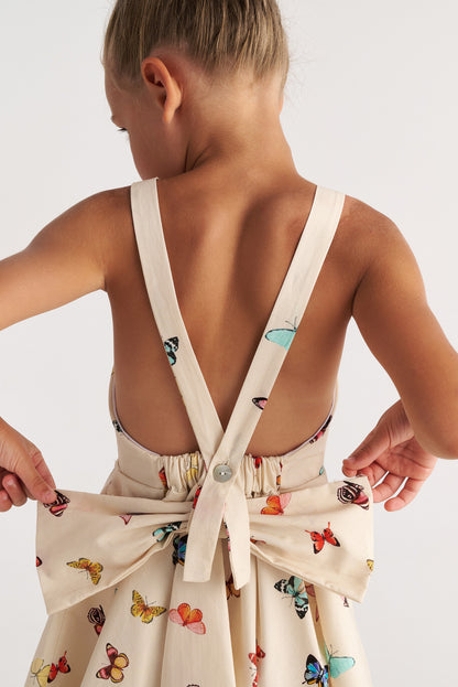 TWO IN A CASTLE BUTTERFLY SKY BACKLESS BOW DRESS