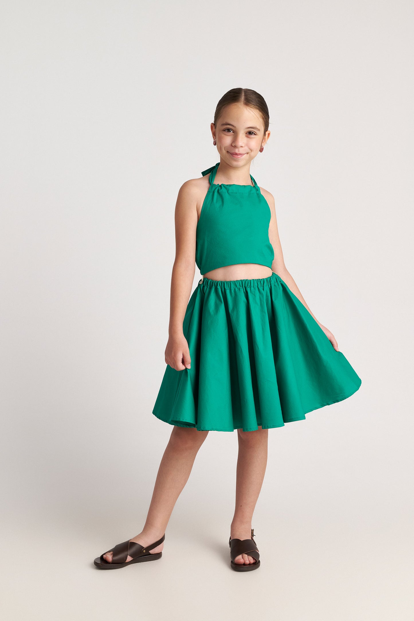 TWO IN CASTLE BUBBLEGUM FOREST 2-PIECE CIRCLE DRESS