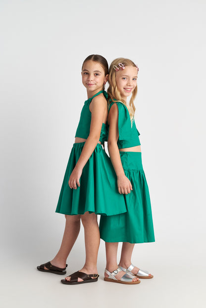 TWO IN CASTLE BUBBLEGUM FOREST 2-PIECE CIRCLE DRESS