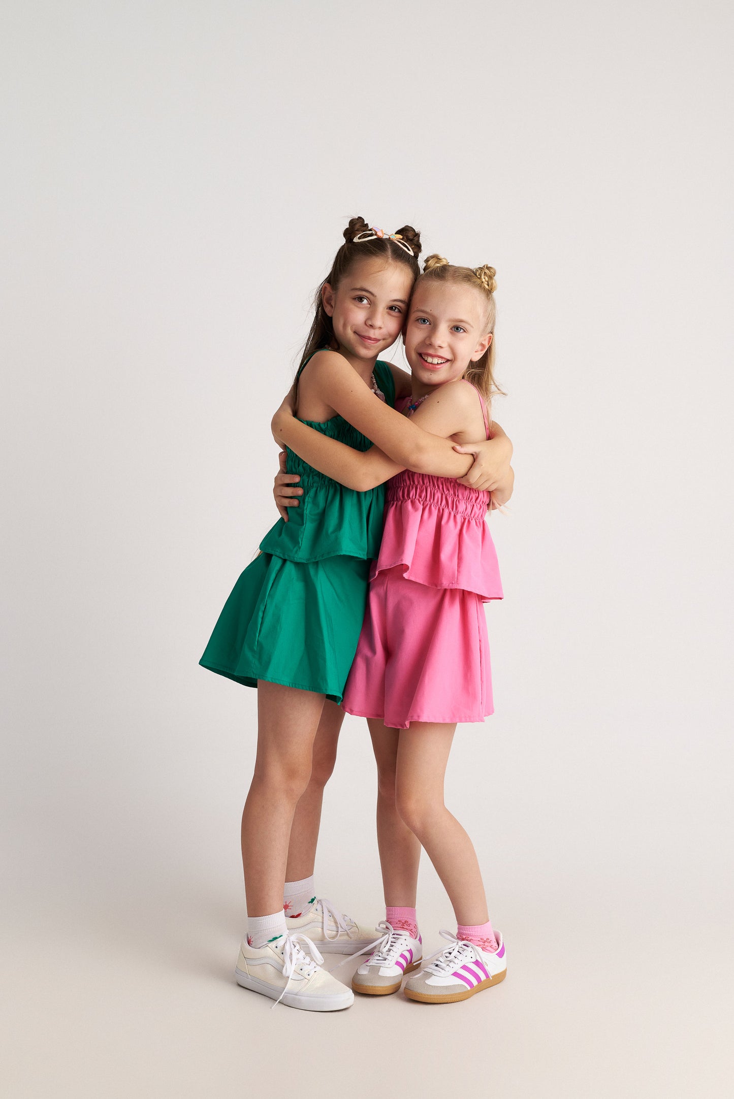 TWO IN A CASTLE BUBBLEGUM FOREST SET Ð PERLUM TOP & SHORTS