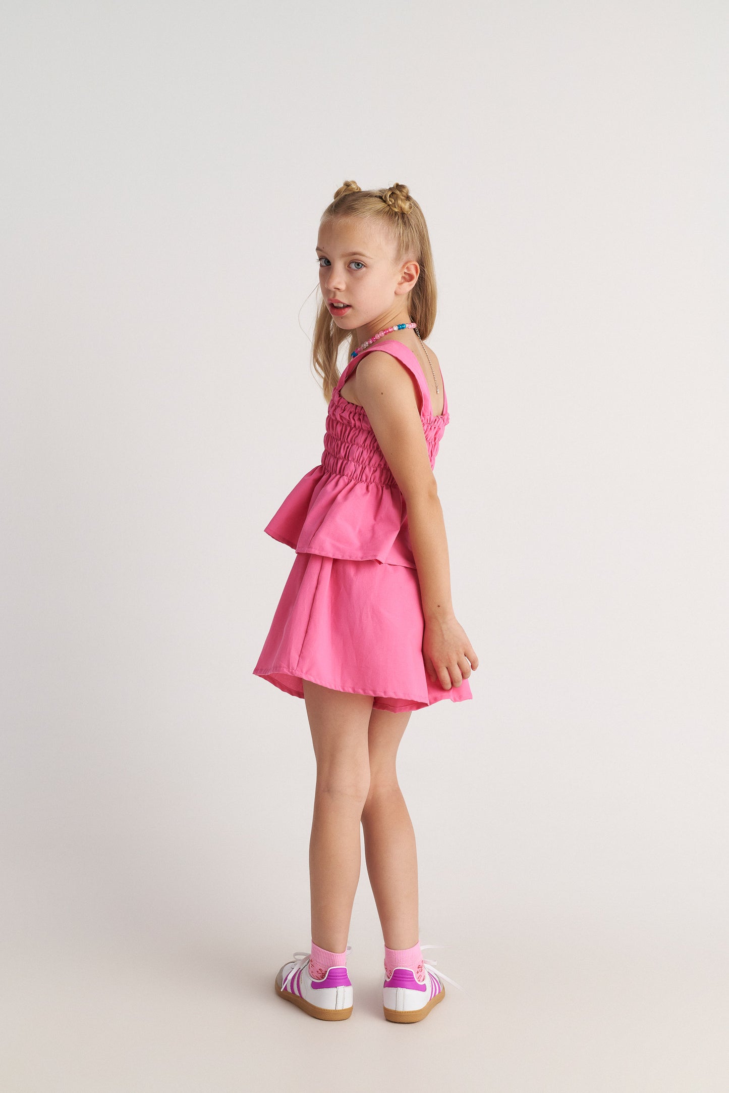 TWO IN A CASTLE BUBBLEGUM FOREST SET Ð PERLUM TOP & SHORTS