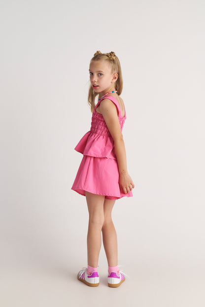 TWO IN A CASTLE BUBBLEGUM FOREST SET Ð PERLUM TOP & SHORTS